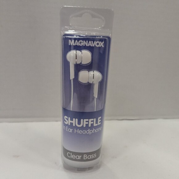 Magnavox Other - Magnavox MHP4850WH Wired Earbuds | White, 3.5mm Jack, 3 Cushion Sizes